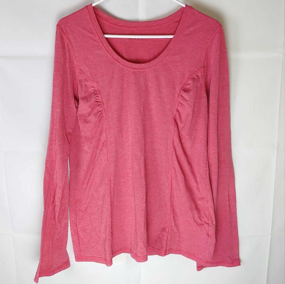 Zella Long Sleeve T-Shirt Top Womens XL Gorpcore Soft Girl Preppy Activewear
